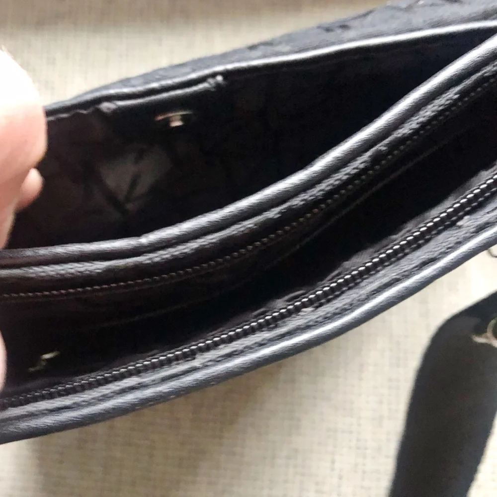 Calvin Klein Black Signature PrintCross Body Bag